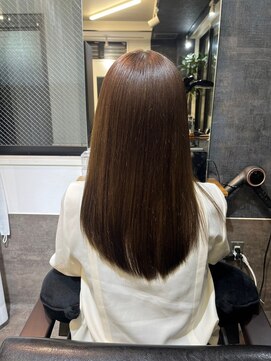 リブロ(LiBro) 髪質改善ストレートダークアッシュ暗めカラー大人ナチュラル