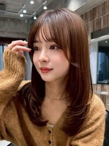 ファルベ(Farbe)&nbsp;黒髪/オリーブグレー/小顔/ココアベージュ