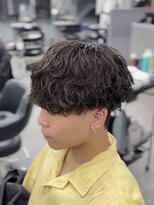 オーバルバイアピッシュ(OVARL by apish)&nbsp;波巻きスパイラルメンズマッシュ波打ちツイストスパイラル