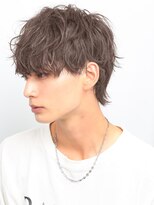 テンバイリップスヘアー(TEN by LIPPS hair)&nbsp;無造作シャドウパーマアッシュブラウンマッシュウルフ