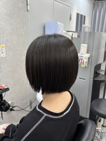 ヘアサロン ドットプラス 町田店(dot. plus) ぱつっとミニボブ/切りっぱなしボブ/縮毛矯正ボブ/町田
