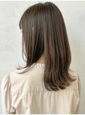 グレージュブラウン外ハネクラゲウルフカットA12志木20代30代