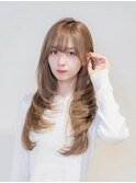 小顔レイヤーカット