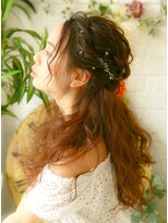 ふわふわが大人気ハーフアップ