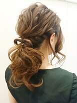 ヘア ヴィーヴル 田宮店(Hair BIVRE) 波ウェーブ×おリボン×ポニー#kimura
