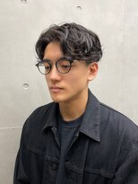 ナチュラルニュアンスパーマセンターパート