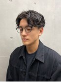 ナチュラルニュアンスパーマセンターパート