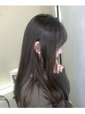 *misherry マロンベージュ髪質改善厚めバングストレート*