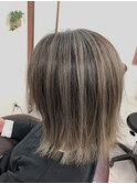 バレイヤージュベージュアッシュ