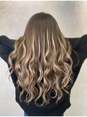 #プルエクステ#グラデーション#ロング#ハイトーン