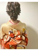 【着付け＋シニヨン】天神/天神駅/早朝/ヘアセット