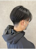 メンズ×センターパート