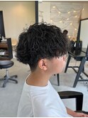 滋賀、南草津、メンズ美容室、波巻きツイストスパイラルパーマ
