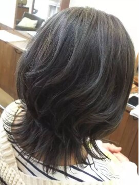 ヘアーサロン プアメリア(Puamelia) レイヤーボブ20代30代☆大人可愛いナチュラルな暗髪ウルフカット