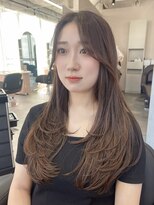 ジエクトカナウ 大阪梅田店(The Ect canow) レイヤーカット前髪ニュアンスカラーフレンチカジュアル