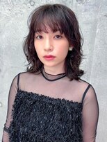 オーブ ヘアー ラックス 下通り熊本3号店(AUBE HAIR lax) 20代・30代_ニュアンスパーマミディ