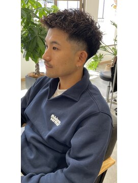 ハードパーマ×ソフトフェード