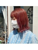 サンクチュアリー ウィズ コネクト(Sanctuary with connect)&nbsp;レッドカラー×外ハネボブ