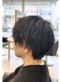20代30代30代メンズフェザーマッシュ束感アッシュ好感度