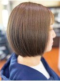 20代30代40代髪質改善カラーベージュブラウン透明感ミディボブ