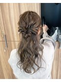 <入佐ひなの>結婚式お呼ばれに☆ゆるふわ巻きハーフアップ