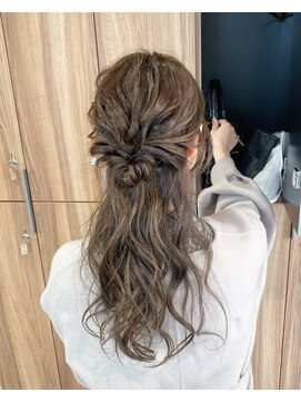 ガリカ 博多(Gallica) <入佐ひなの>結婚式お呼ばれに☆ゆるふわ巻きハーフアップ