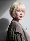 ハイトーンショートボブ