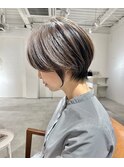 別府ショートボブ顔まわりレイヤーカット髪質改善カラー30代