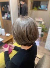 【白髪ぼかしハイライトDさんの場合】施術後