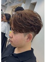 フィフスパーク(fifth PARK) 渋谷微分けmen'sフェザーパーマfifthセンターパートメンズカット