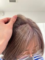 ケンジ 平塚 アネッタ(KENJE annetta)&nbsp;暗染→ミルクティーベージュ