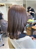オーガニックカラーで作るブラウンカラー