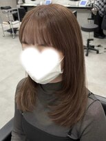 ヴィヒタ 川越 本川越(VIHTA.)&nbsp;レイヤーカットオリーブベージュブリーチなしカラー川越本川越