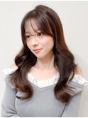 縮毛矯正ストレートダークパープルミルクブラウン