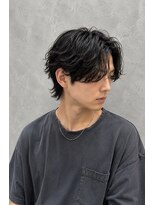 ラベルム バイ エーケー メンズ(La Belleme by AK for Men)&nbsp;毛流れニュアンスセンターパート