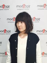 モッズ ヘア 新宿サウス店(mod's hair) ラフなパーマのミディボブ