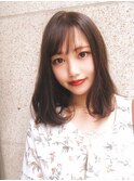 女子力アップのミディアムヘア★上品ヘア★美髪★毛先パーマ