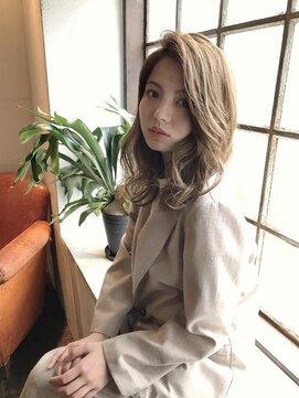 ロンド レグリーズ 立川(Lond leglise) 【槌矢圭悟】大人かわいい/ブリーチなし/ベージュカラー