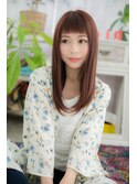 個性的オン眉♪大人かわいいピンクカラーガーリーロングa