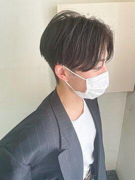 キャンバス バイ ネオリーブ 横浜西口(Canvas by neo.) ナチュラルセンターパート パーマなし韓国ヘア【横浜】