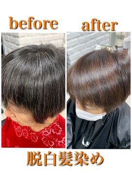 アッシュ 吉祥寺店(Ash) 脱白髪白髪染めファイバープレックス+イルミナカラー Ash吉祥寺