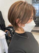 ピボット 北千住(PIVOT) 大人可愛い20代30代40代黒髪前下がりショートボブ丸みショート