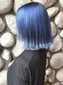 バブー バイ ビューティービースト アカデミー 福岡店(ba-boo) ブリーチオンカ ラー/オーシャン ブルー