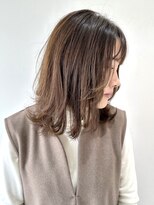 フォーク FOLK&nbsp;【FOLK】透明感グレージュ☆似合わせ外ハネミディアムボブ♪