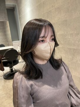 アンダーバーホワイト(_WHITE) レイヤーセミディ