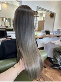 グラデーションミルクティーグレージュ