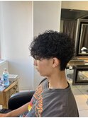 波巻きスパイラルパーマ　プードルパーマ　メンズパーマ