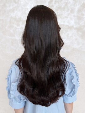 アイティー バイ アルバム 中野店(IT by ALBUM) 艶ベージュ_グレーベージュレイヤーロング前髪パーマ_ba469111