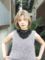 アンジェロ カリノ(Angelo Carino)&nbsp;【小顔】ふわボブ＿ミルクティーグレージュ＿Oyamada