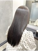 美髪縮毛矯正 × 髪質改善 × オリーブグレージュ #215